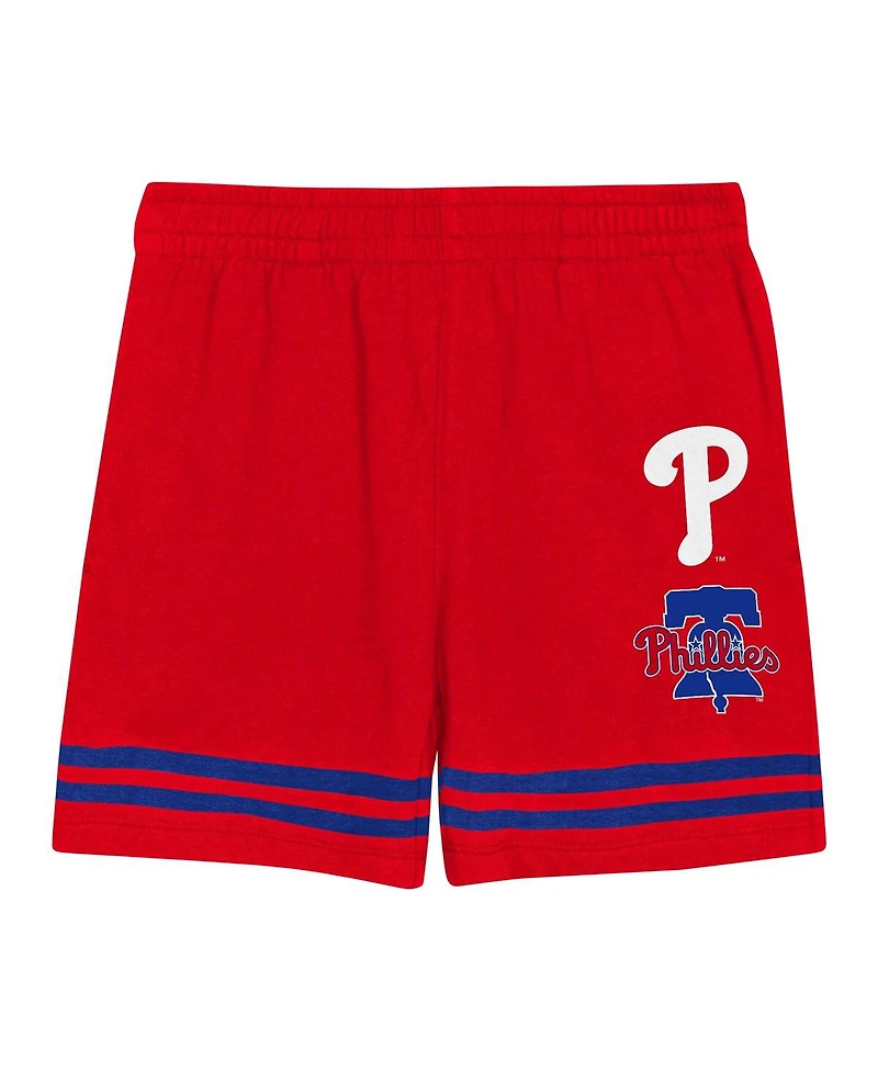 Outerstuff Toddler 2-Piece Red Philadelphia Phillies Bonus Ball T-Shirt and Shorts Set