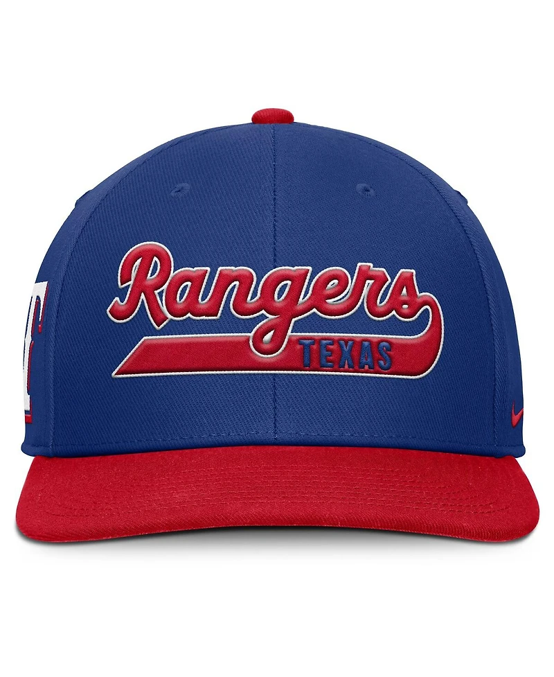 Nike Men's Royal/Red Texas Rangers Pro Performance Snapback Hat