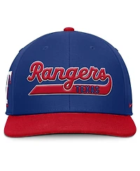 Nike Men's Royal/Red Texas Rangers Pro Performance Snapback Hat