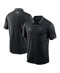 Nike Men's Black Miami Marlins Authentic Collection Victory Performance Polo Shirt