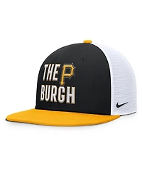 Nike Men's Black Pittsburgh Pirates Pro Trucker Snapback Hat