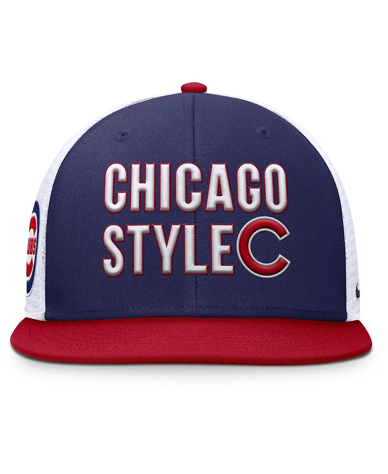 Nike Men's Royal/Red Chicago Cubs Pro Trucker Snapback Hat