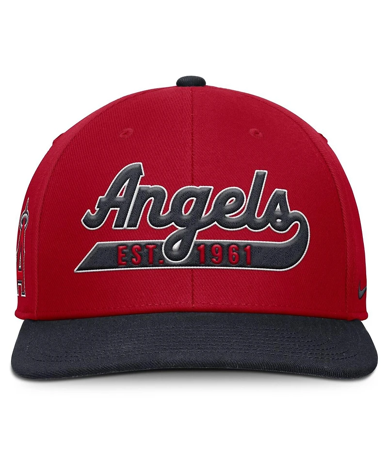 Nike Men's Red/Navy Los Angeles Angels Pro Performance Snapback Hat