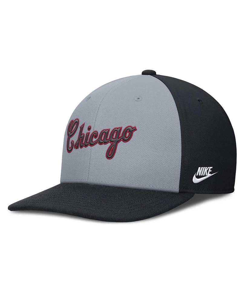 Nike Men's Gray/Navy Chicago White Sox Pro Performance Snapback Hat
