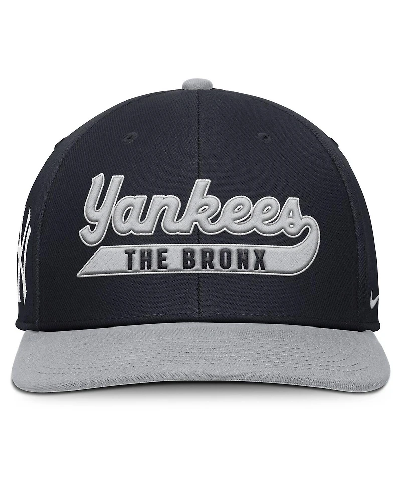 Nike Men's Navy/Gray New York Yankees Pro Performance Snapback Hat