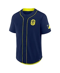 Fanatics Men's Navy Nashville Sc Injury Time Baseball Jersey