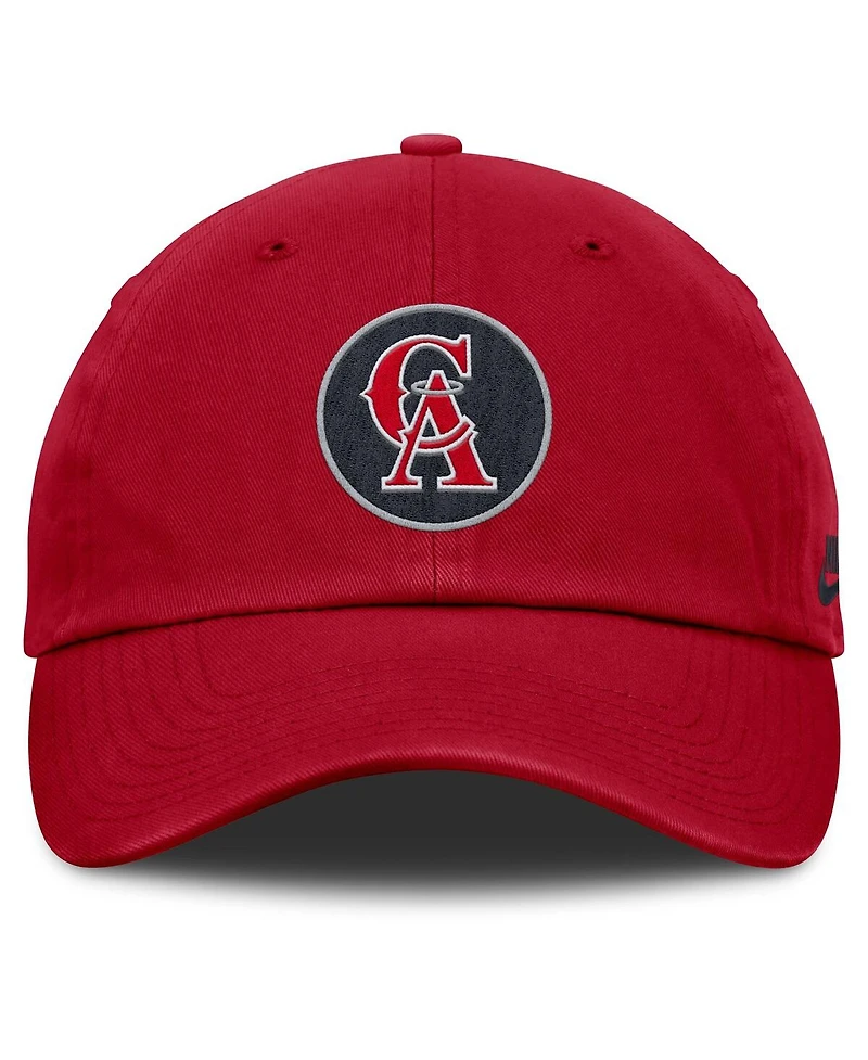 Nike Women's Red California Angels Cooperstown Collection Club Adjustable Hat