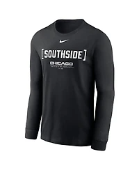Nike Men's Black Chicago White Sox Local Nickname Long Sleeve T-Shirt