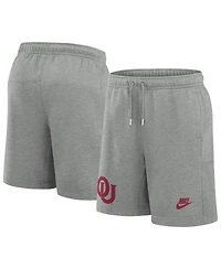 Nike Men's Heather Gray Oklahoma Sooners Legacy Fleece Essential Shorts