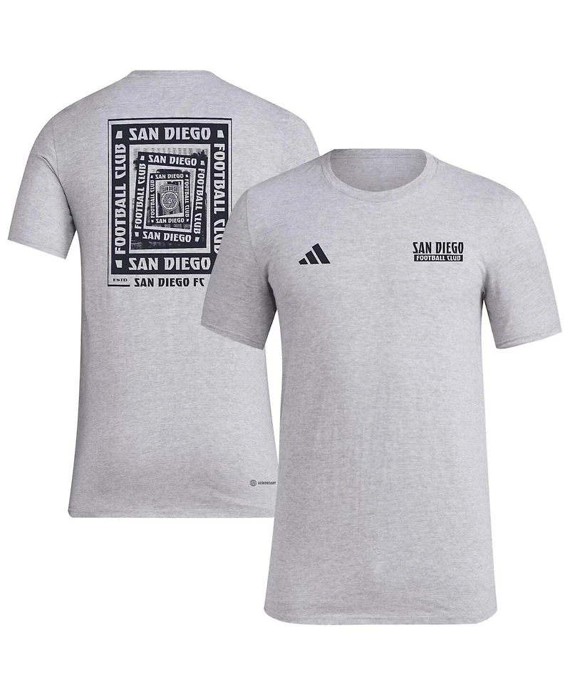 Adidas Men's Gray San Diego Fc Local Wrap T-Shirt