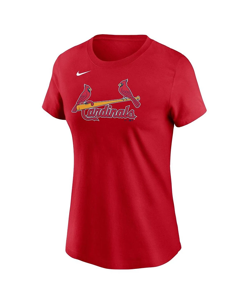 Nike Women's Red St. Louis Cardinals Fuse Wordmark T-Shirt
