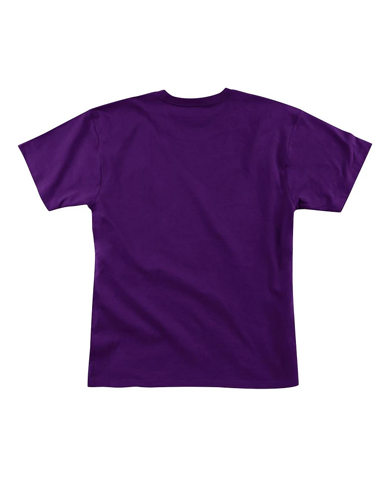 Mitchell & Ness Men's Purple Los Angeles Lakers Hardwood Classics Big Face 2. 0 T-Shirt