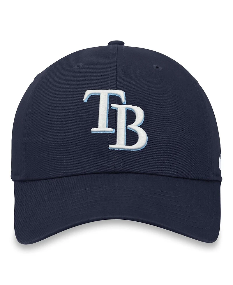 Nike Men's College Navy Tampa Bay Rays Club Adjustable Hat
