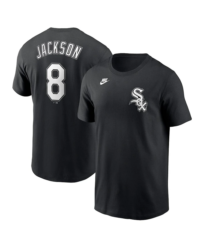 Nike Men's Bo Jackson Black Chicago White Sox Cooperstown Collection Fuse Name Number T-Shirt