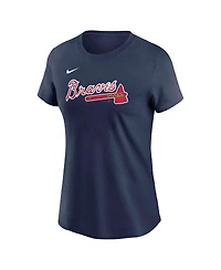 Nike Women's Matt Olson Navy Atlanta Braves Fuse Name Number T-Shirt