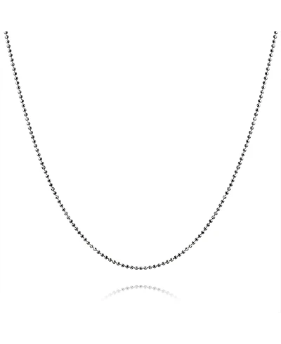 Bling Jewelry 150 Gauge .925 Sterling Silver Sparkle Ball Shot Bead Chain Necklace 16 18 20 24 Inch