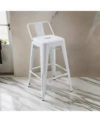 Counter Stool Chair with Footrest and Tapered Legs for Stylish and Comfortable Seating