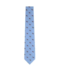 Trafalgar Men's Down The Stretch Racehorse Linen Blend Necktie