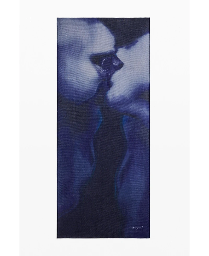 Desigual Women's Pleated kiss scarf