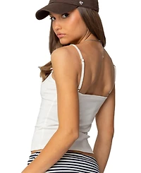 Edikted Women's Jay V Neck Tank Top