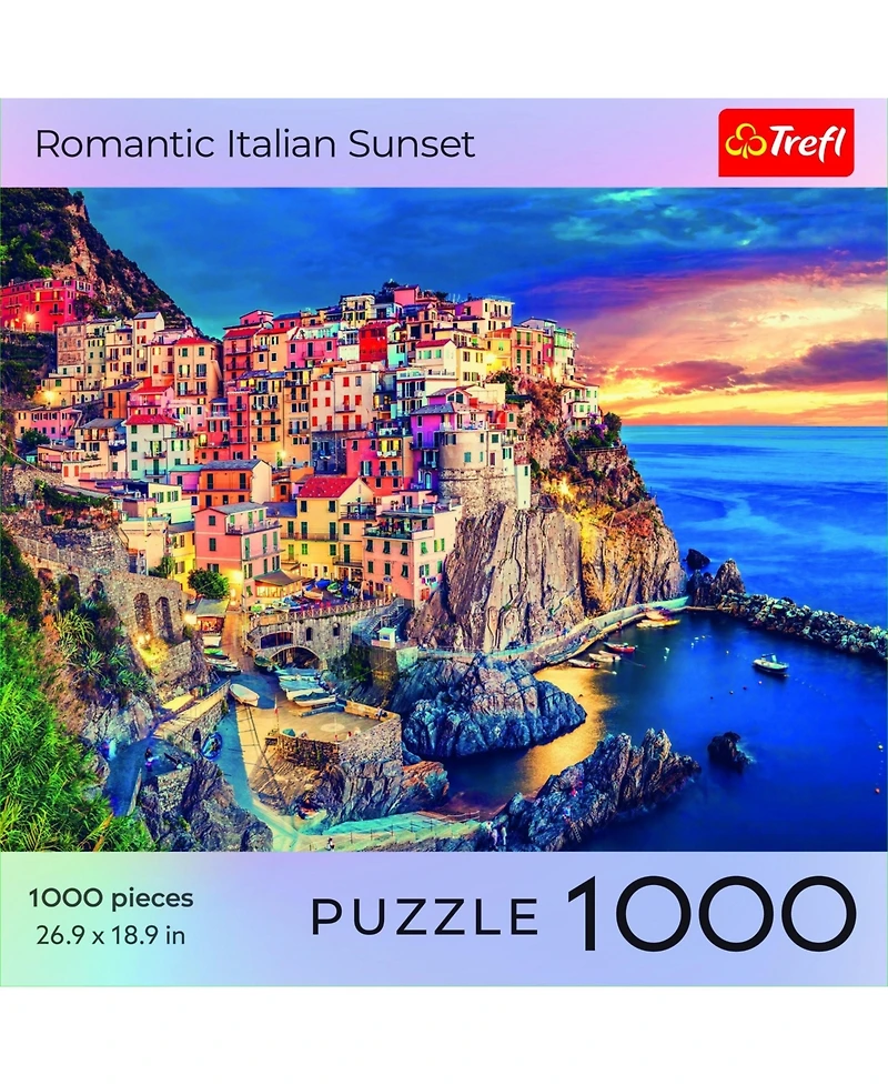 Trefl Red 1000 Piece Puzzle - Romantic Italian Sunset