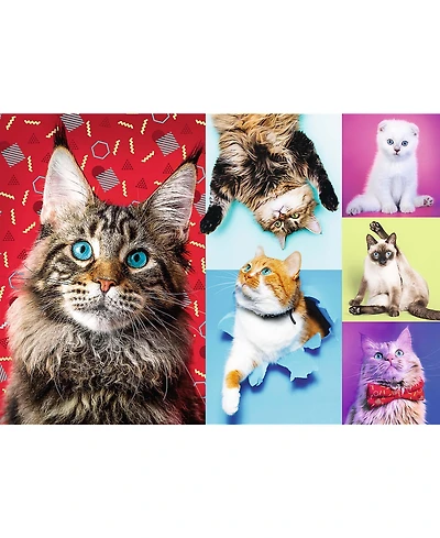 Trefl Red 1000 Piece Puzzle - Happy cats
