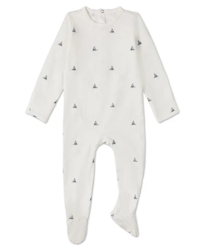 MeMoi Baby Boys "Little Sailboats" Rich Footie