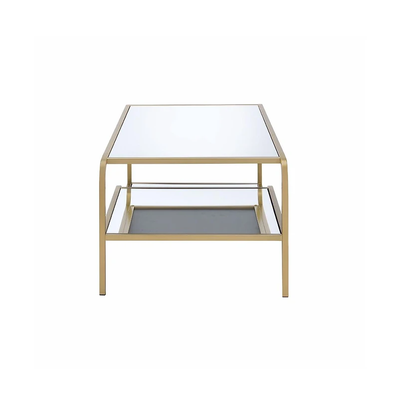 Minimalist Glass and Metal Coffee Table – Elegant and Functional