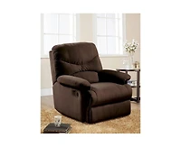 35" Chocolate Microfiber Recliner