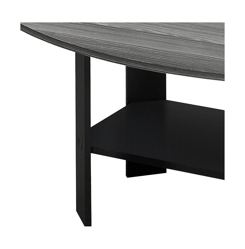 Set of 3 Wood Coffee Tables with Shelf – Functional Nesting Design