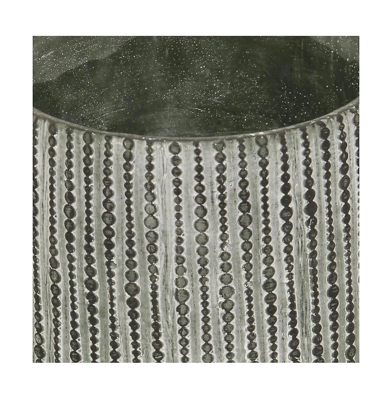 Dot Cement Round Planter – Modern Pot for Indoor & Outdoor Spaces