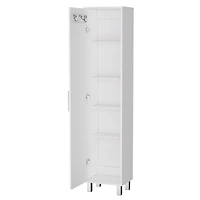 Tall Accent Cabinet with Five Shelves – Space-Saving and Versatile