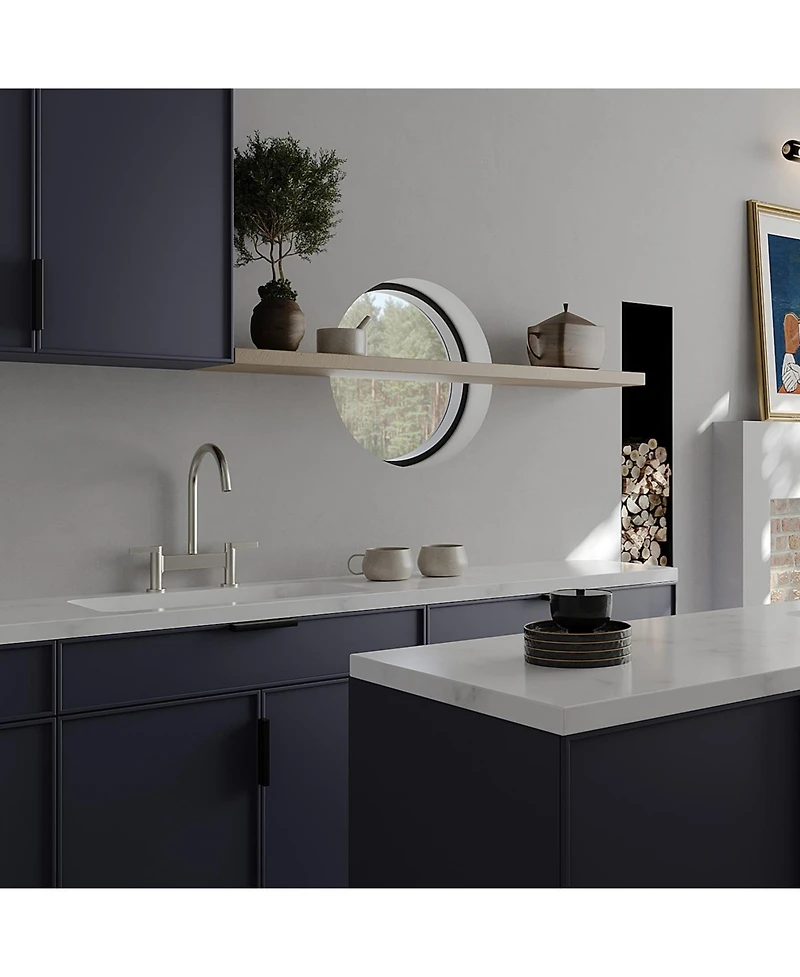 Modern Double Handle 2 Holes Deck Mount Bridge Kitchen Faucet With 360 Swivel Spout Sink Brushed Nickel