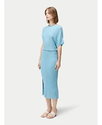 Gobi Cashmere Women's Asymmetric Silk Dress