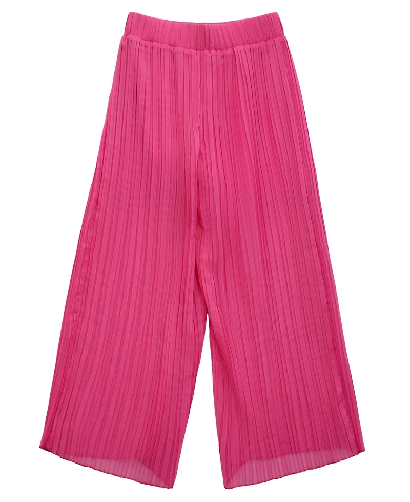 Guess Big Girls Chiffon Pleated Palazzo Pants