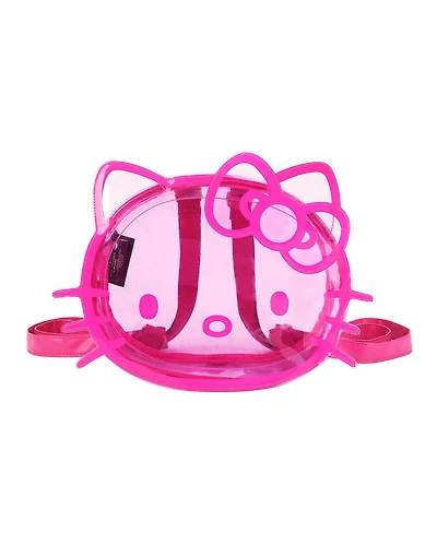 Hello Kitty Character Head Clear Adult Pink Pvc 12" Mini Backpack