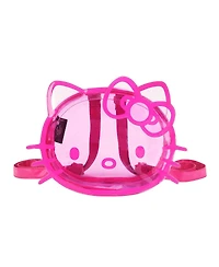 Hello Kitty Character Head Clear Adult Pink Pvc 12" Mini Backpack