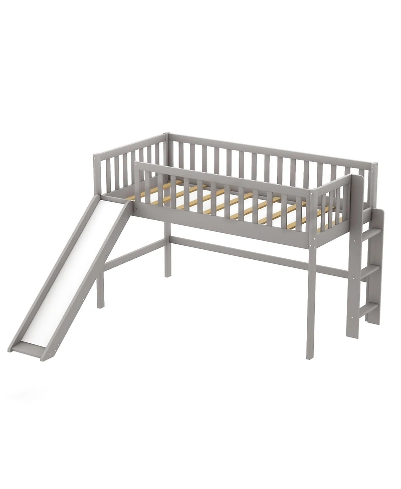 Traditional Loft Bunk Bed – Sturdy Wood Frame for Kids, Teens, or Guest Rooms