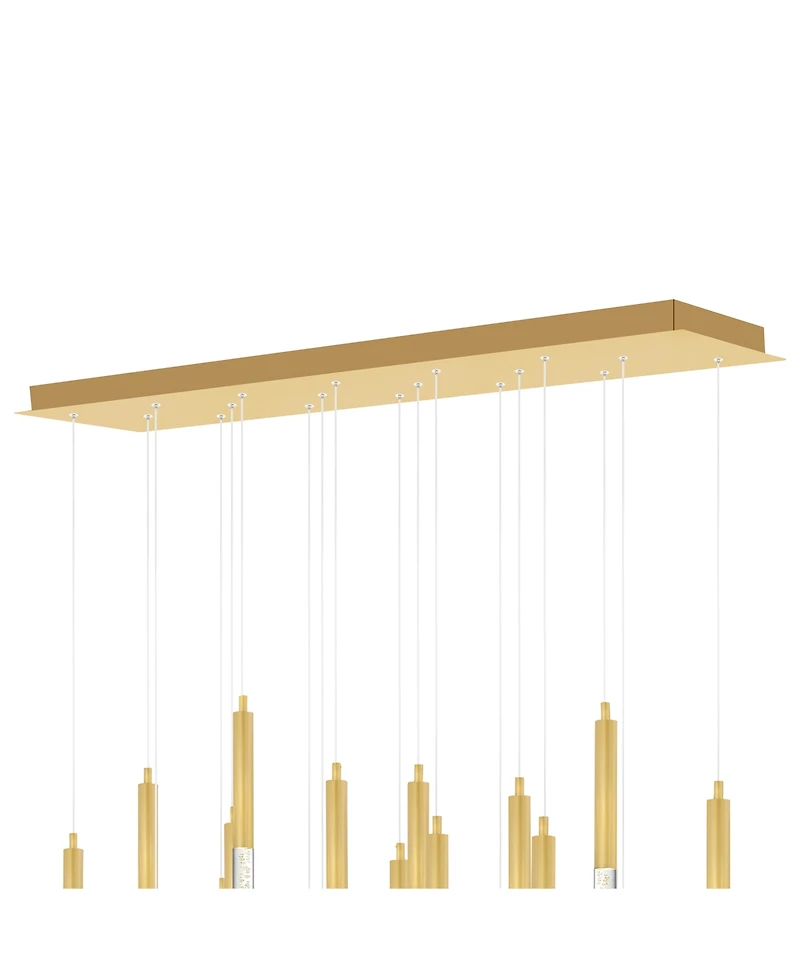 Cwi Lighting 48" Metal Dragonswatch Integrated Led Chandelier