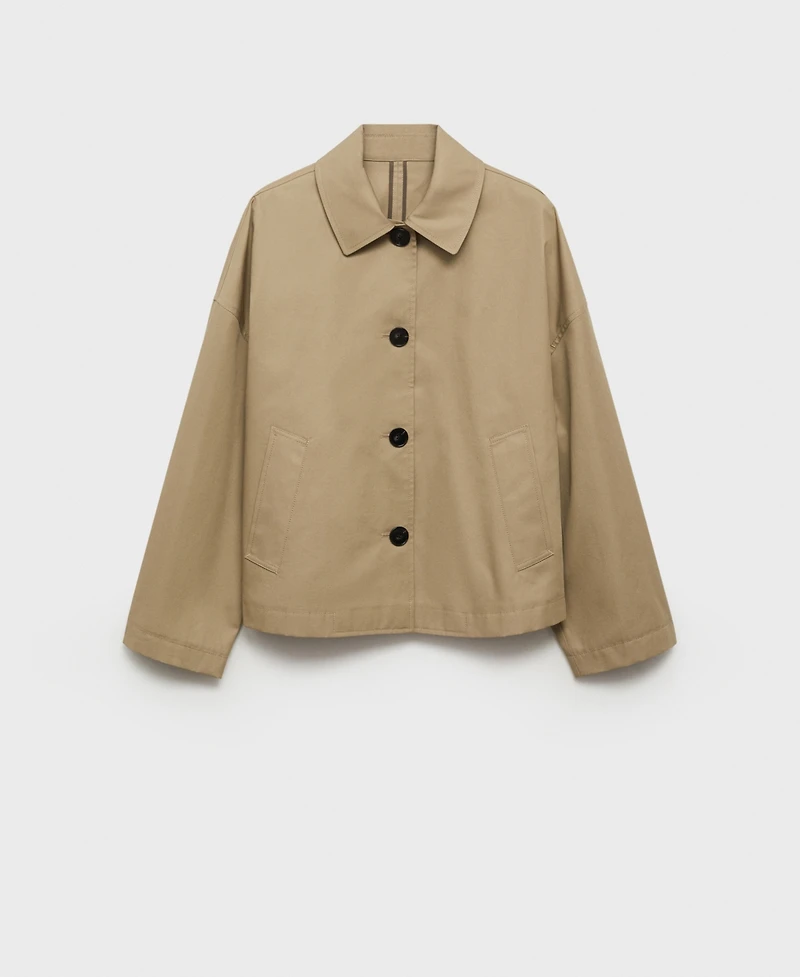 Mango Women's Straight Cotton Jacket