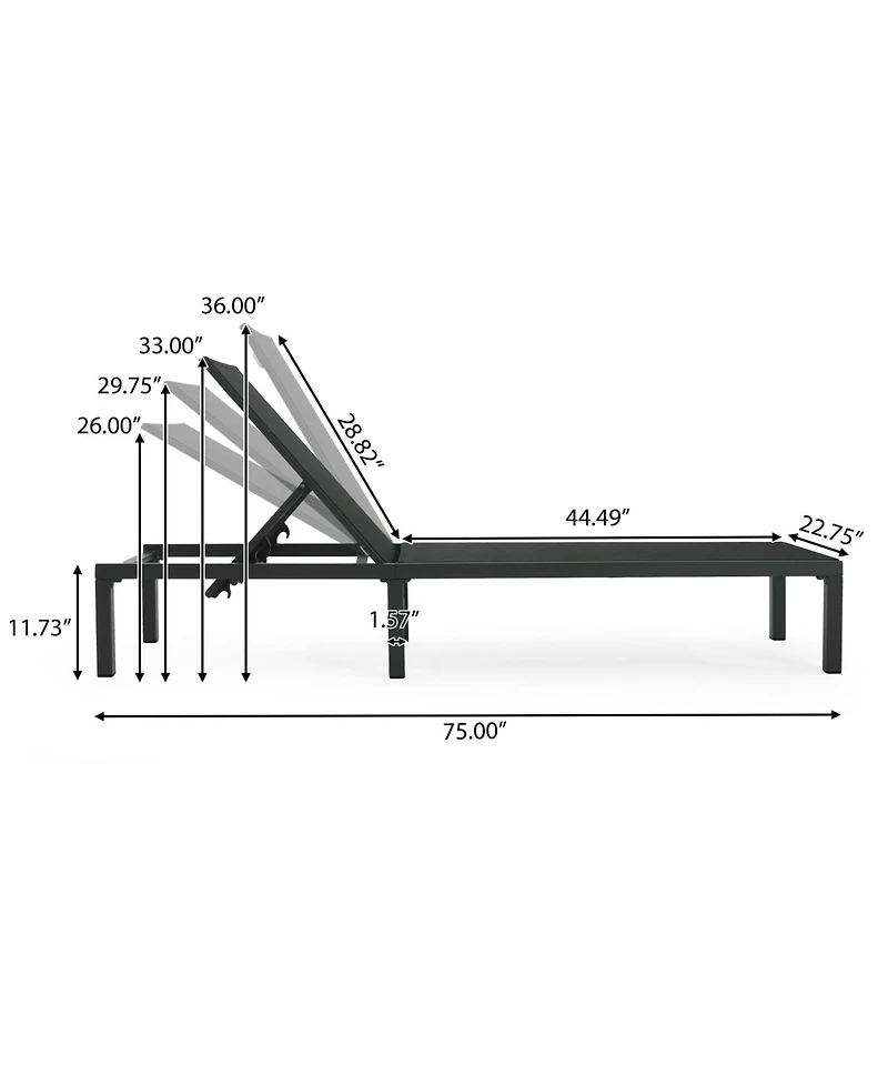 Streamdale Westport Outdoor Chaise Lounge (Set of 2)
