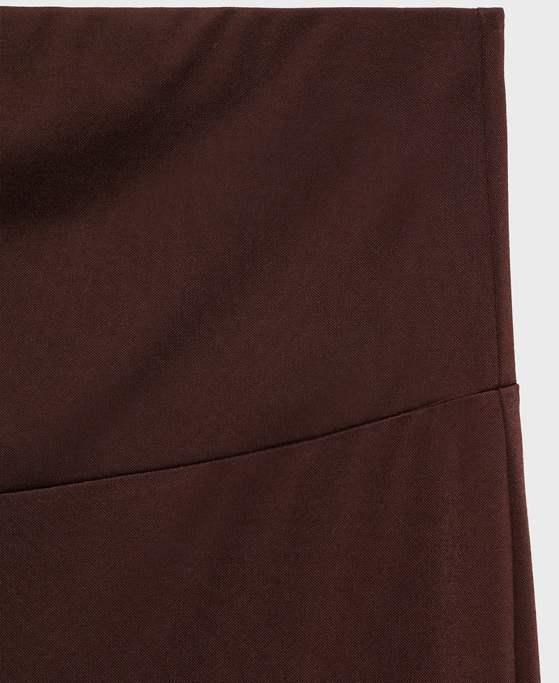 Mango Women's Fine-Knit Wide Leg Trousers