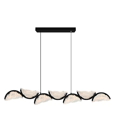 Cwi Lighting 13" Metal Moon Integrated Led Chandelier