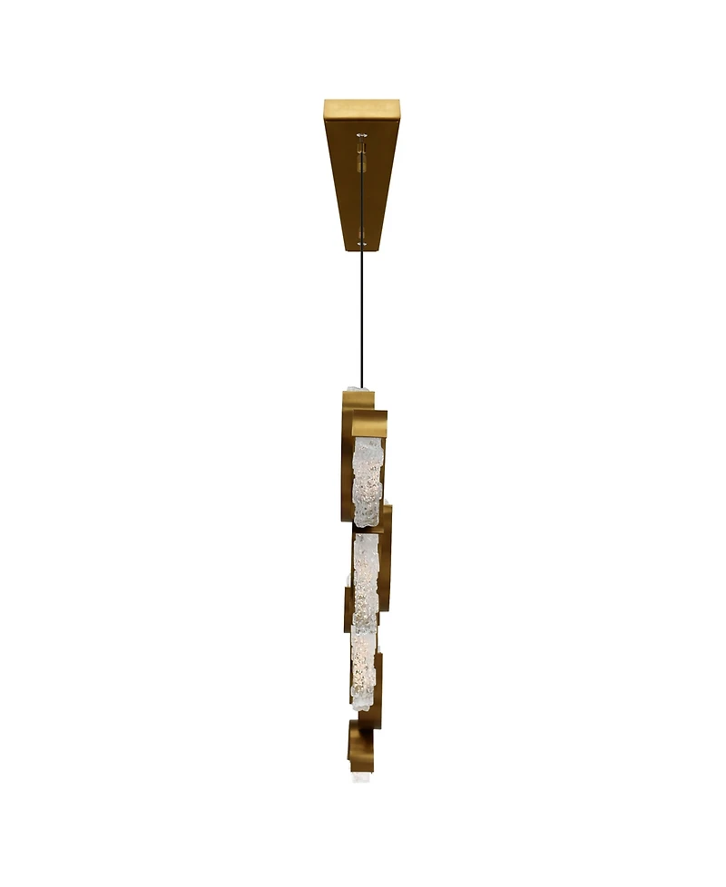Cwi Lighting 17" Metal Moon Integrated Led Chandelier