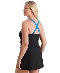 ShapeSolver Sport by Mimi Flamingo Women's Runaround Skirted Swimsuit