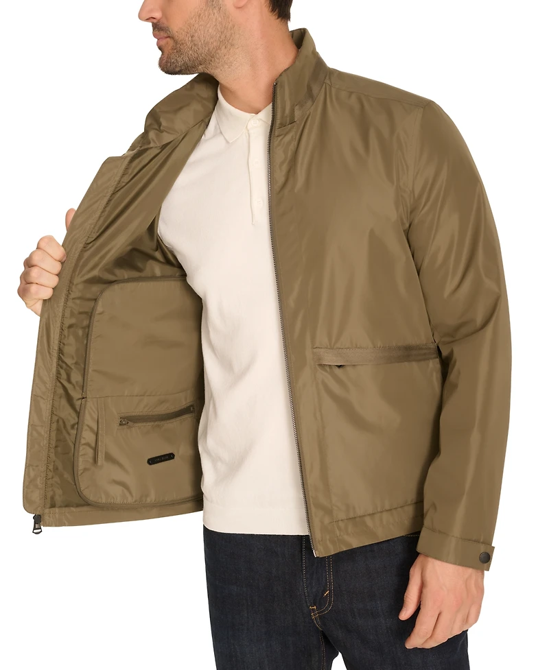 Cole Haan Men's Technical Rain Packable Windbreaker