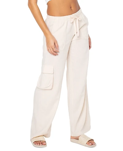 Roxy Juniors' Lagoon Tie-Waist Pull-On Cargo Pants