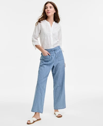 Jones New York Women's Double Patch Pocket Cotton Pants