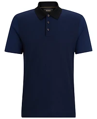 Boss by Hugo Boss Men's Regular-Fit Cotton-Silk Polo