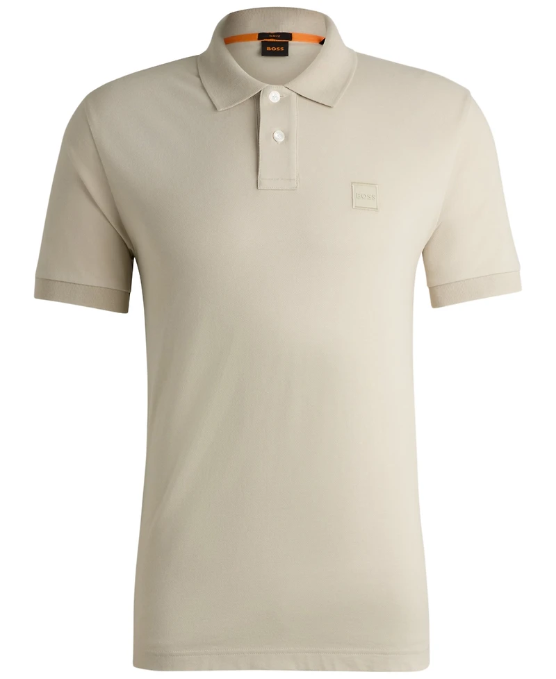 Boss by Hugo Men's Stretch-Cotton Slim-Fit Polo Shirt
